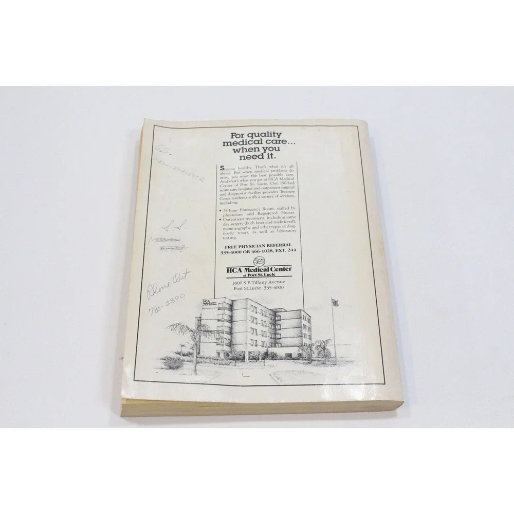 Treasure Coast Telephone Directory‎ White Yellow Pages 1990-1991 Phone Book